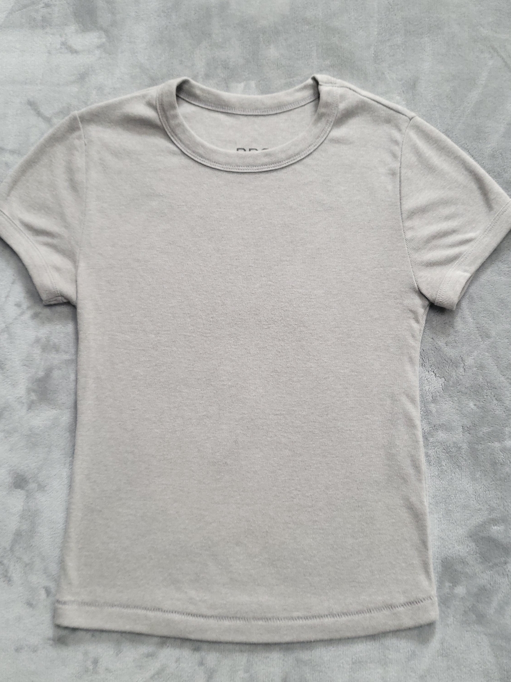 BDG Women's Short Sleeve Crewneck Tee in Light Gray
